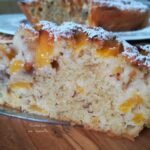 Torta alle pesche con mandorle e farina tipo 2