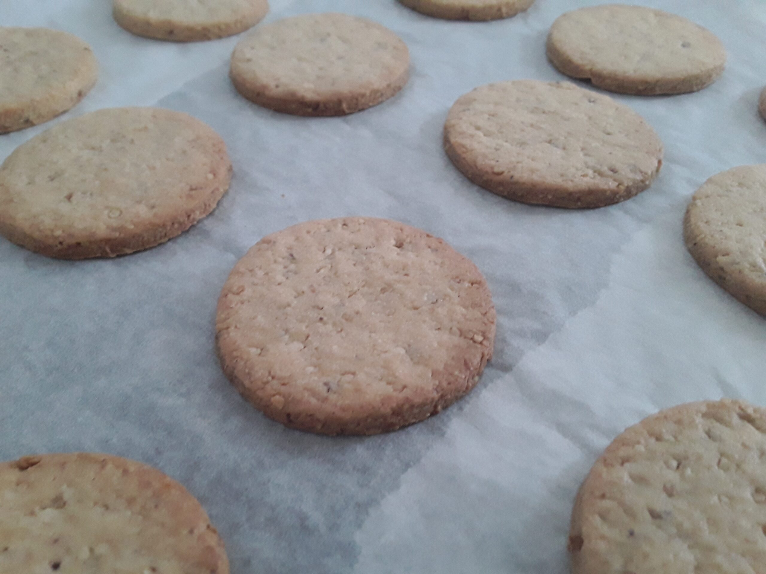 Dischi di frolla cotti