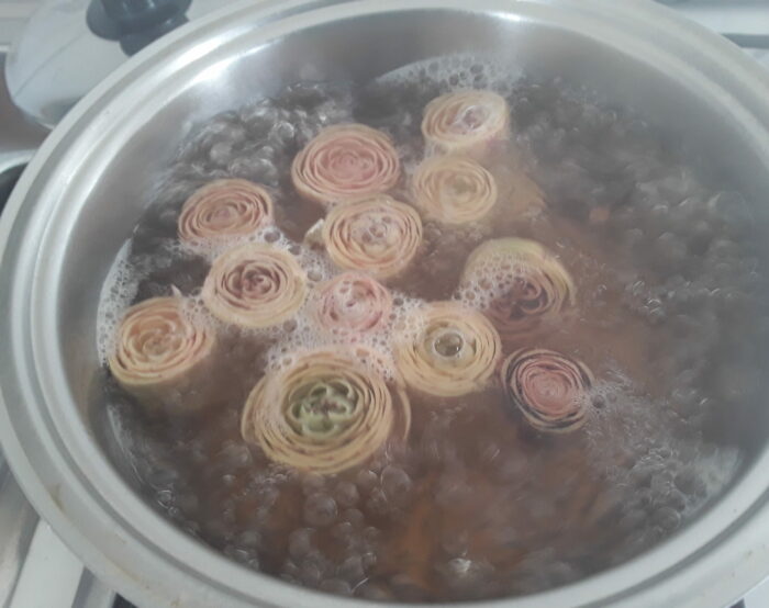 carciofini bollitura