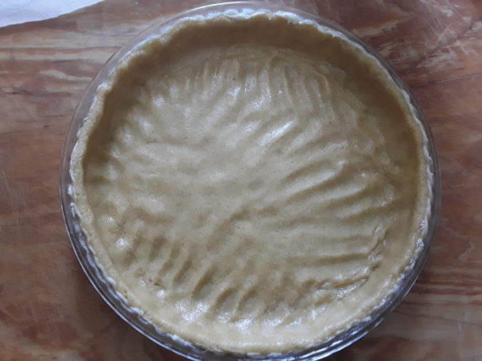 Base di frolla in stampo