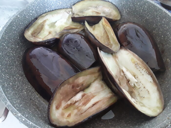coppe di melanzane fritte