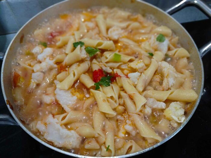 Pasta ceci e baccalà