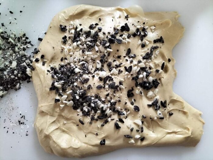 cioccolato nelle pieghe