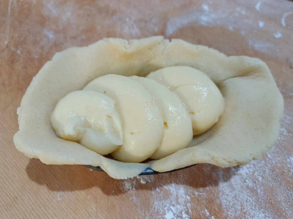 farcitura pasta frolla pasticciotti