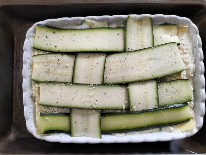  zucchine intrecciate in teglia