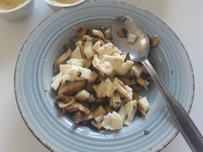 funghi e formaggi piatto