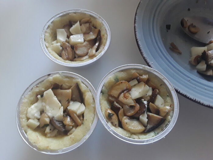pirottini ripieni di funghi