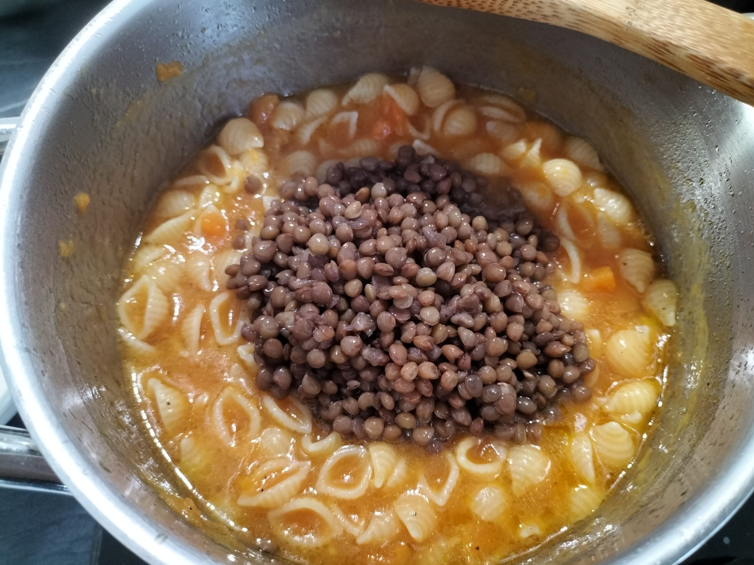 Pasta zucca e lenticchie Pasta zucca e lenticchie