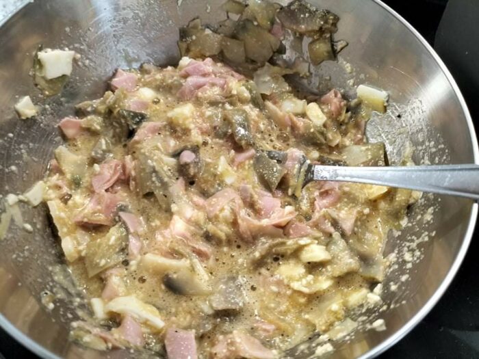 Composto frittata carciofi Composto frittata carciofi