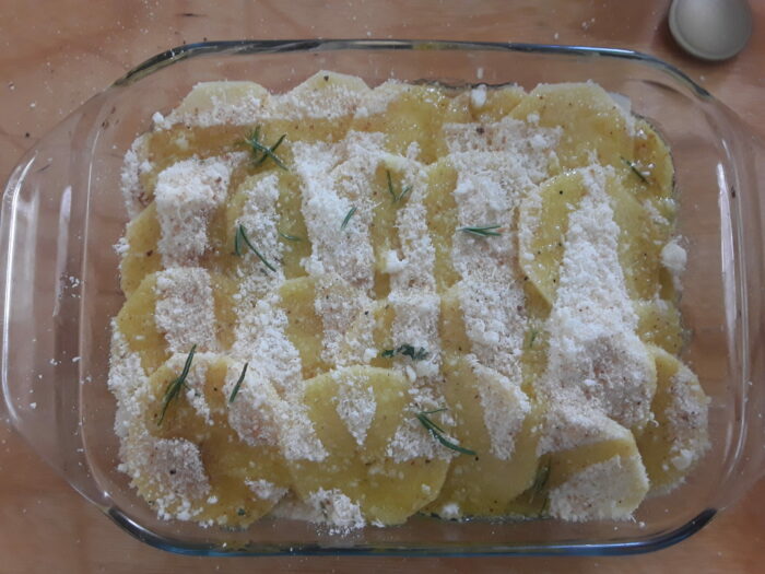 parmigiana di patate cruda