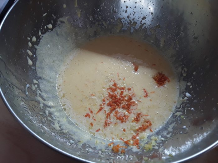 latte e scorze arancia