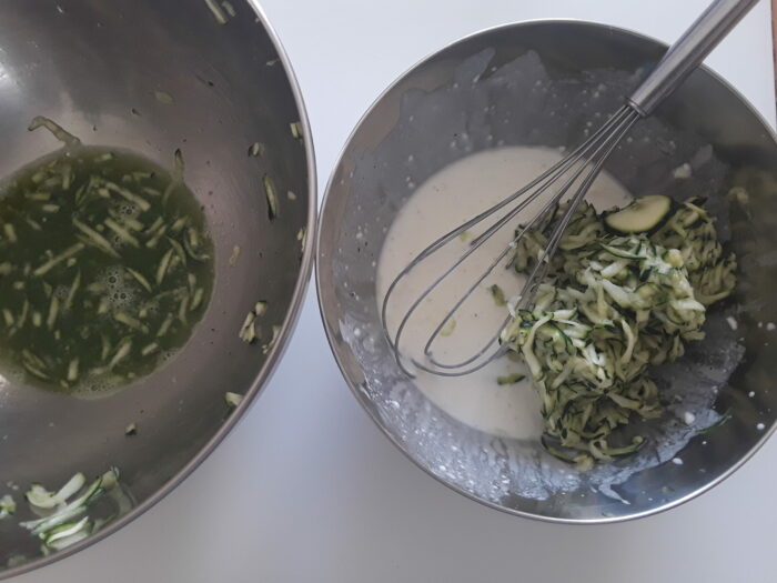 zucchine e crema di stracchino