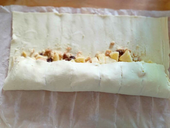 pasta sfoglia arrotolata