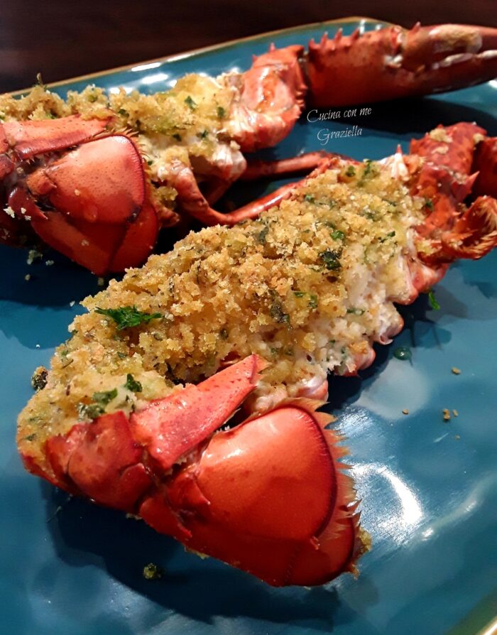 Astice gratinato al forno