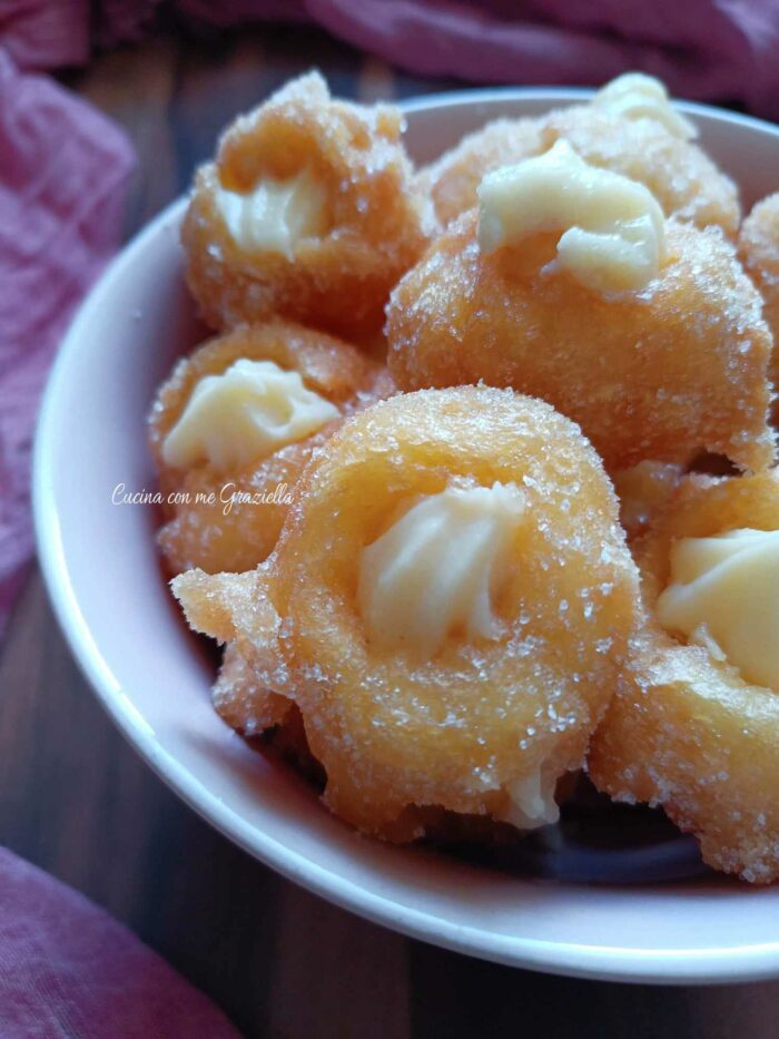 Bignè fritti senza glutine 