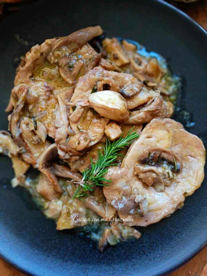 Braciole di maiale ai funghi 