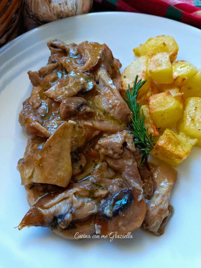 Braciole di maiale ai funghi 