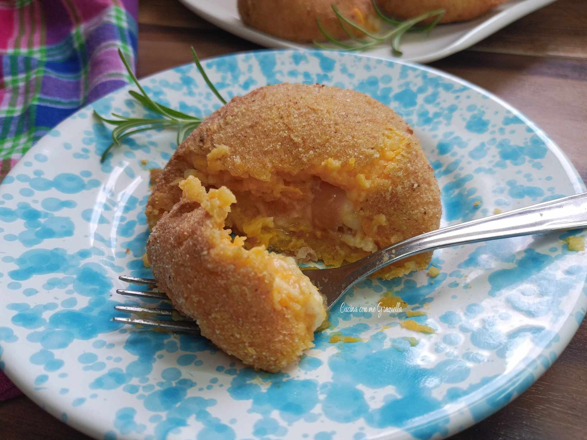 Burger di zucca e patate filanti