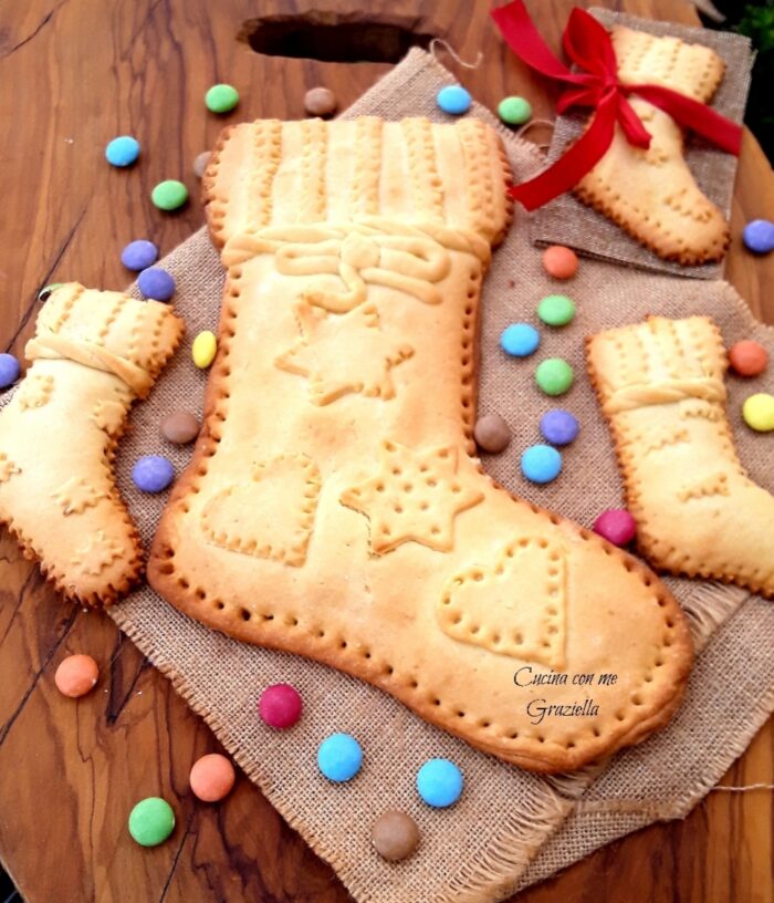 Calza della befana in pasta frolla