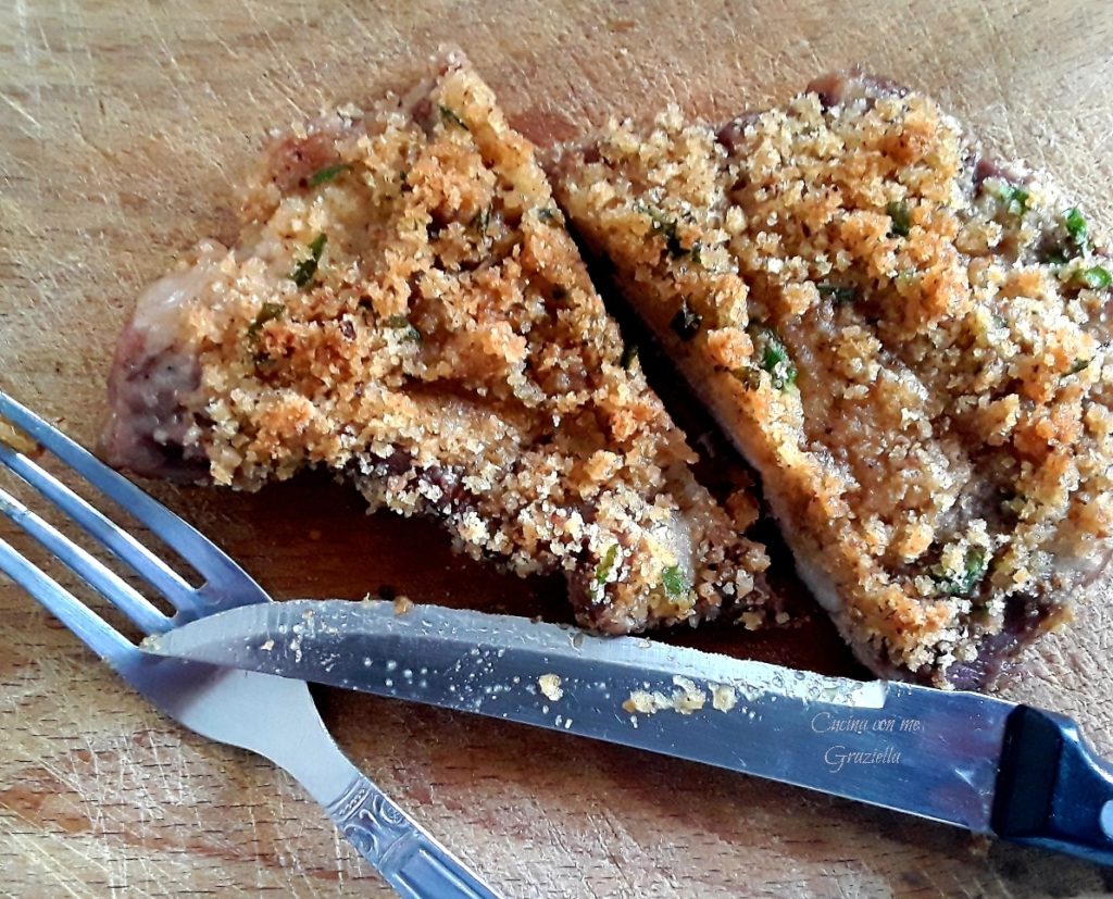 Capocollo di maiale gratinato al forno