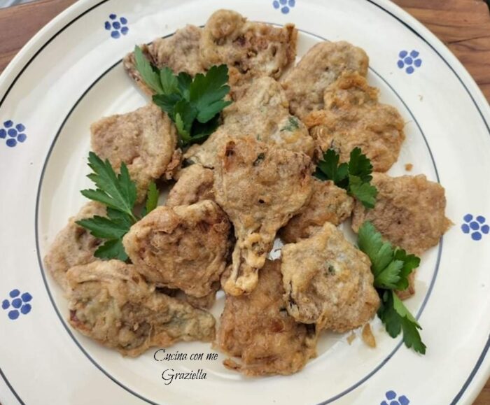 Carciofi indorati e fritti alla pugliese