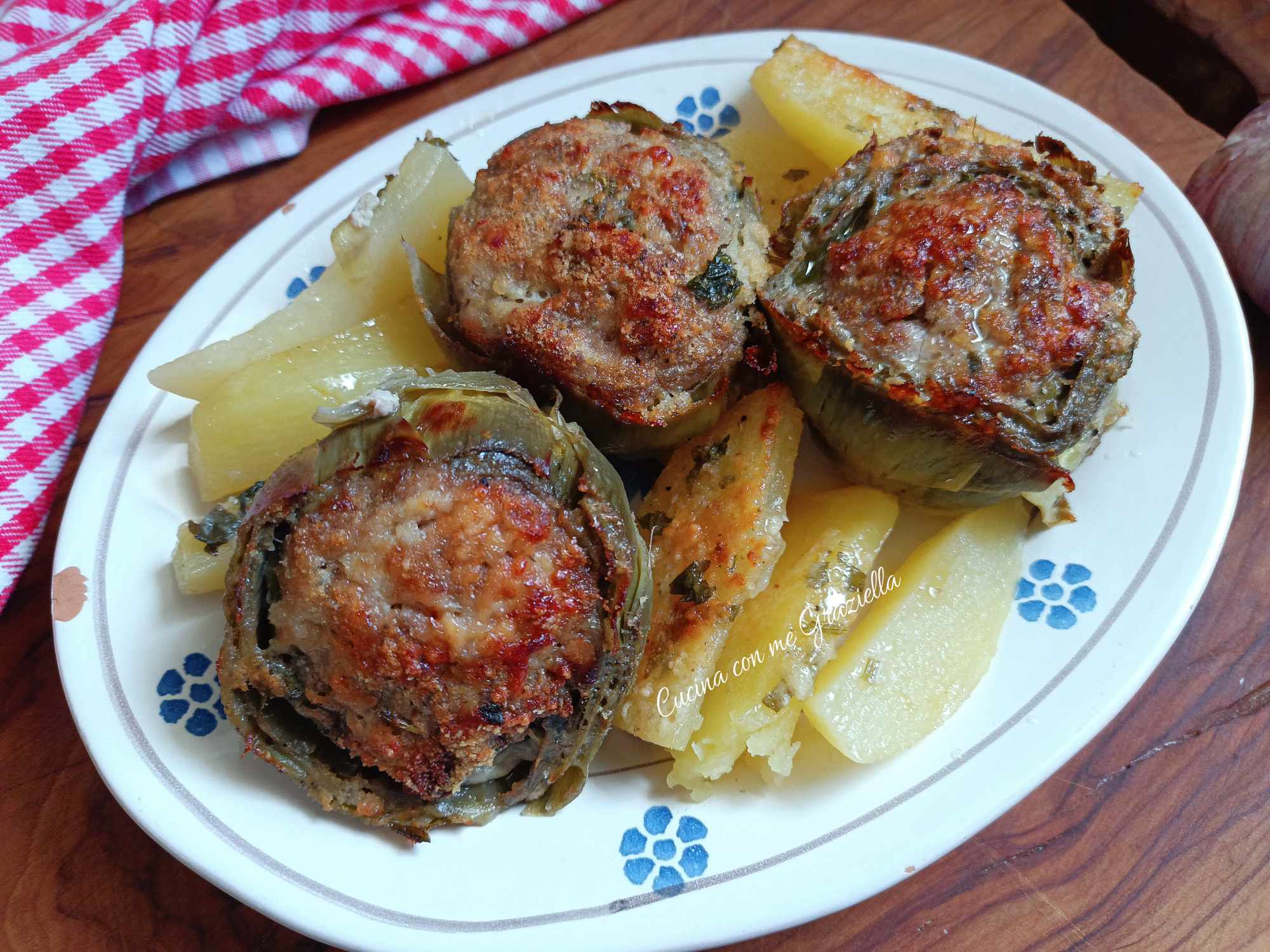 Carciofi ripieni di carne