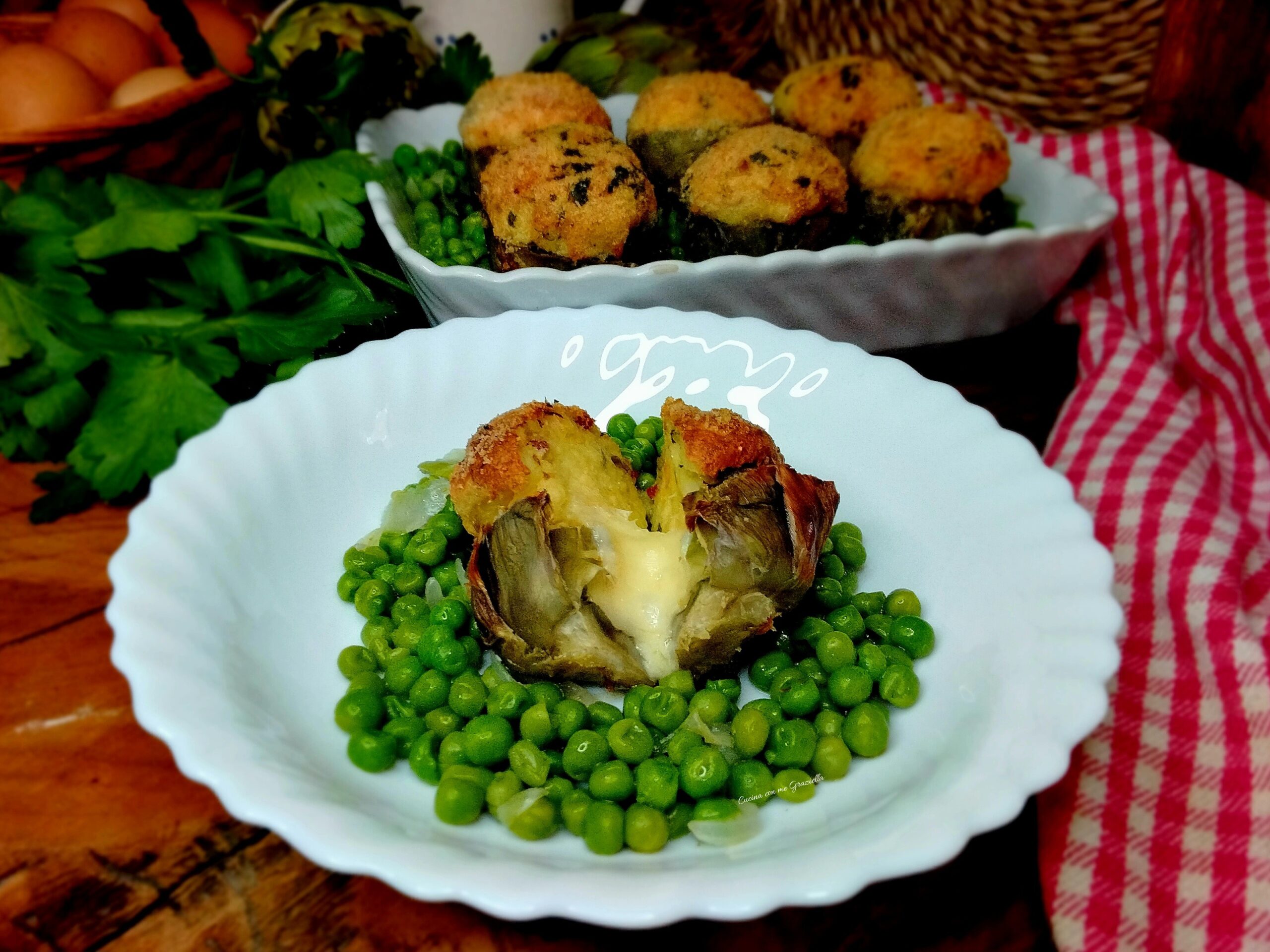 Carciofi ripieni di patate