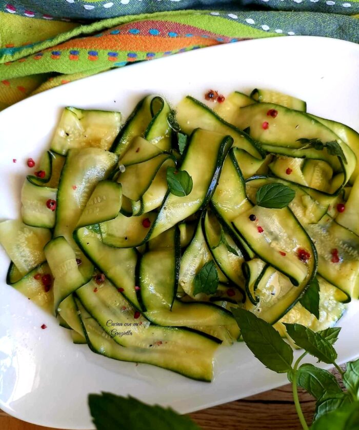 carpaccio di zucchine