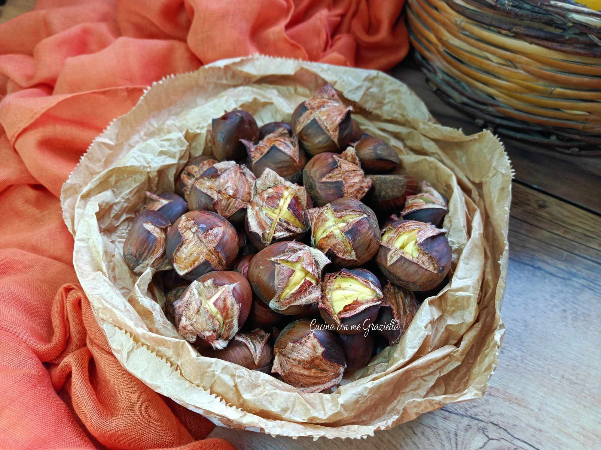 Castagne in friggitrice ad aria
