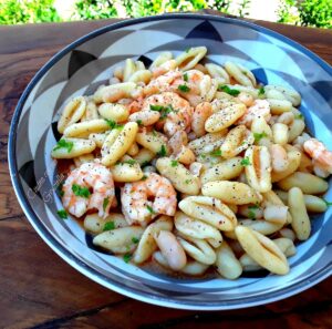 Cavatelli fagioli e mazzancolle