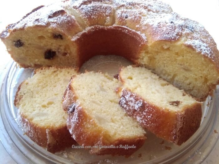 Ciambella pera e uvetta