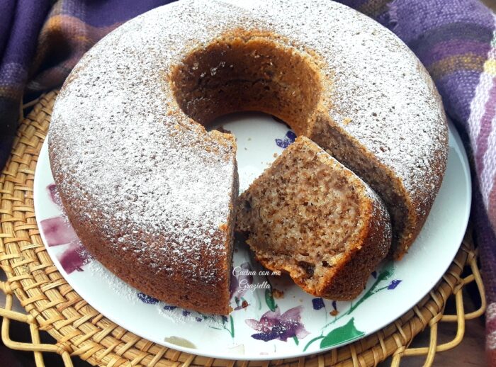ciambellone alle noci e ricotta