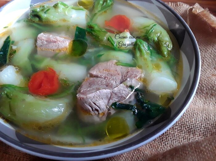 Cicoria in brodo di carne