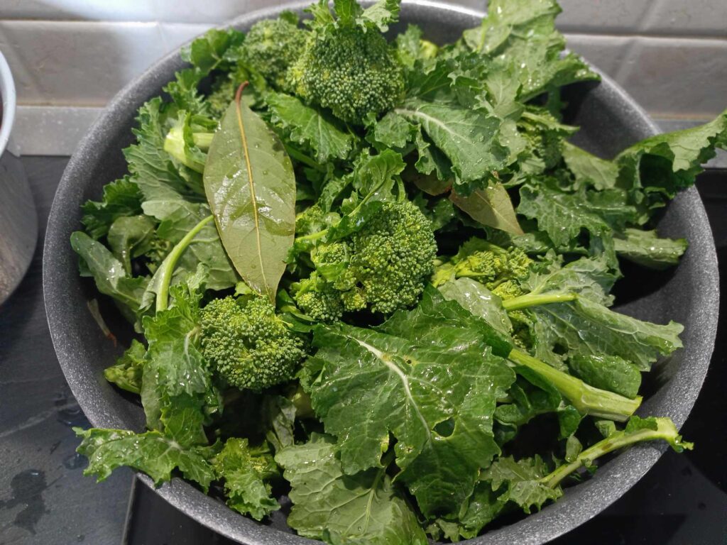 cime di rapa in padella