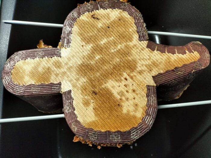 Colomba a raffreddare