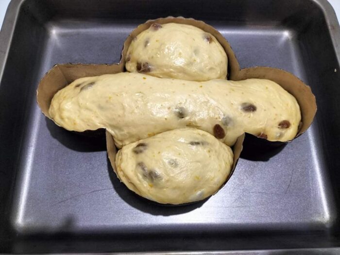 impasto Colomba lievitato