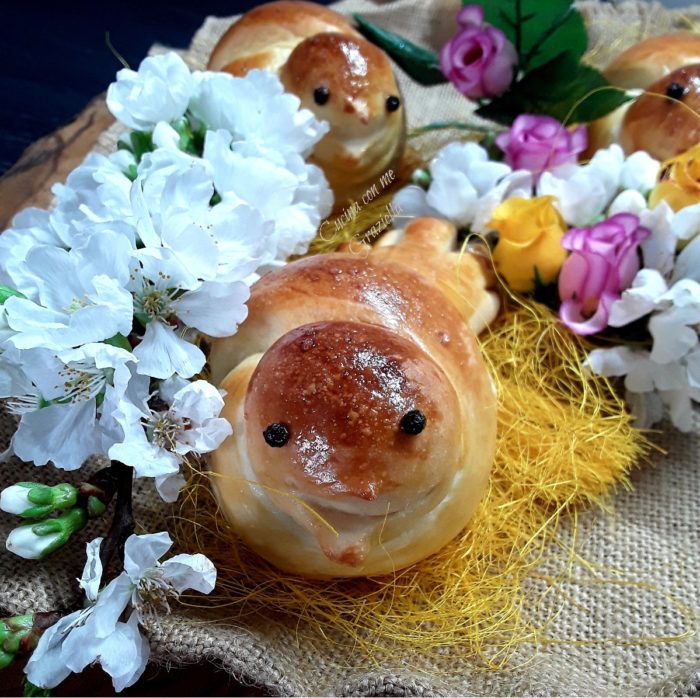 Colombine di pasta brioche