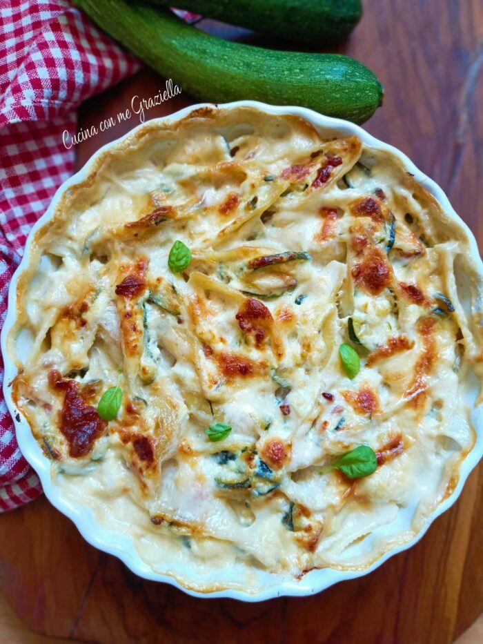 Conchiglioni ripieni di ricotta zucchine e speck