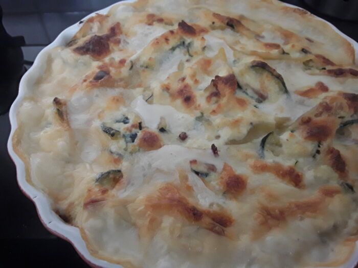conchiglioni ripieni di ricotta zucchine e speck 