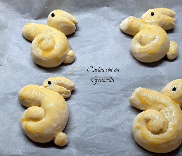 Coniglietti pasta brioche crudi