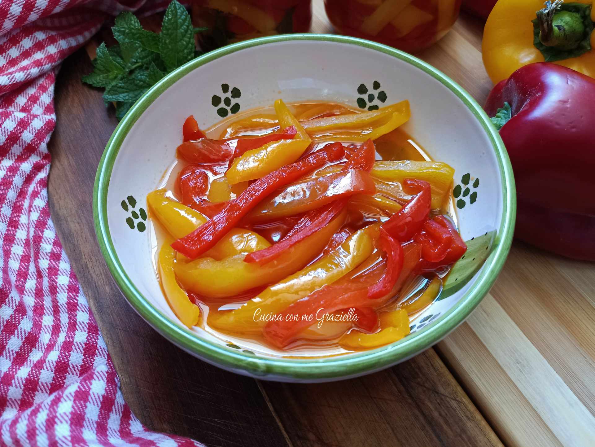 Conserva peperoni in agrodolce