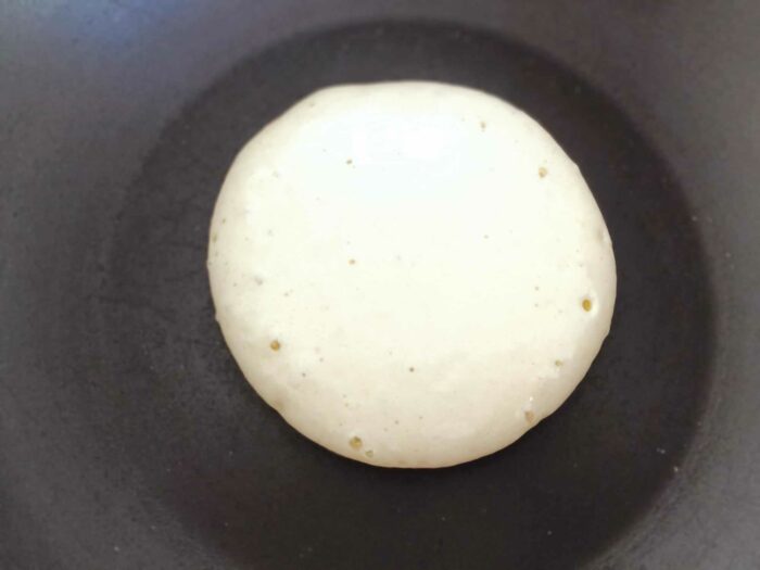 Cottura pancake allo yogurt