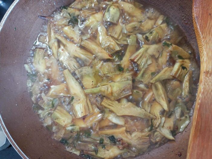 carciofi cottura in padella