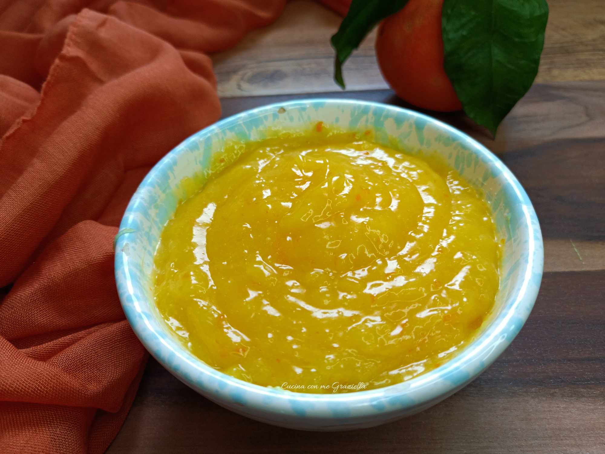 Crema all'arancia senza uova latte e glutine