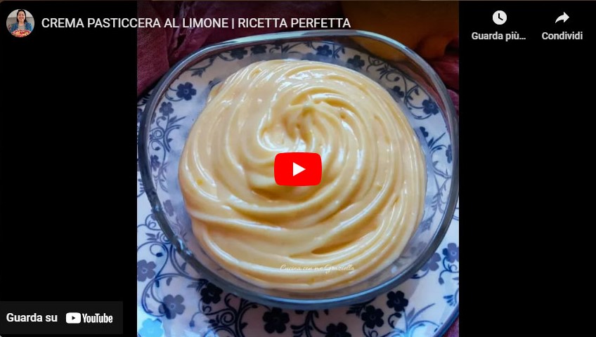 Crema pasticcera al limone YouTube