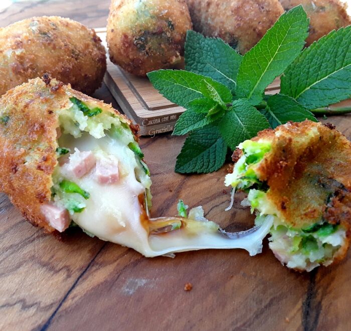 Crocchette di patate e zucchine filanti Crocchette di patate e zucchine filanti