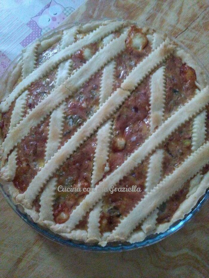 Crostata carciofi e speck