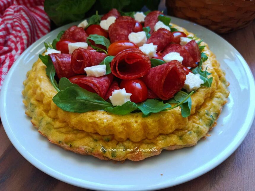 Crostata di frittata al forno con philadelphia