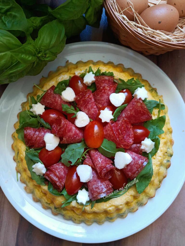 Crostata di frittata al forno con philadelphia 