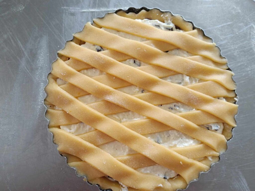 crostata di ricotta cruda